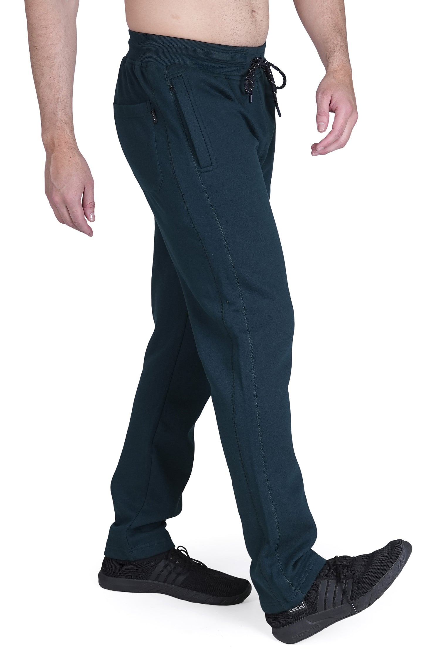 Slim Fit Solid Track Pants for Men & Unisex – Very Warm with Zip Pockets -911