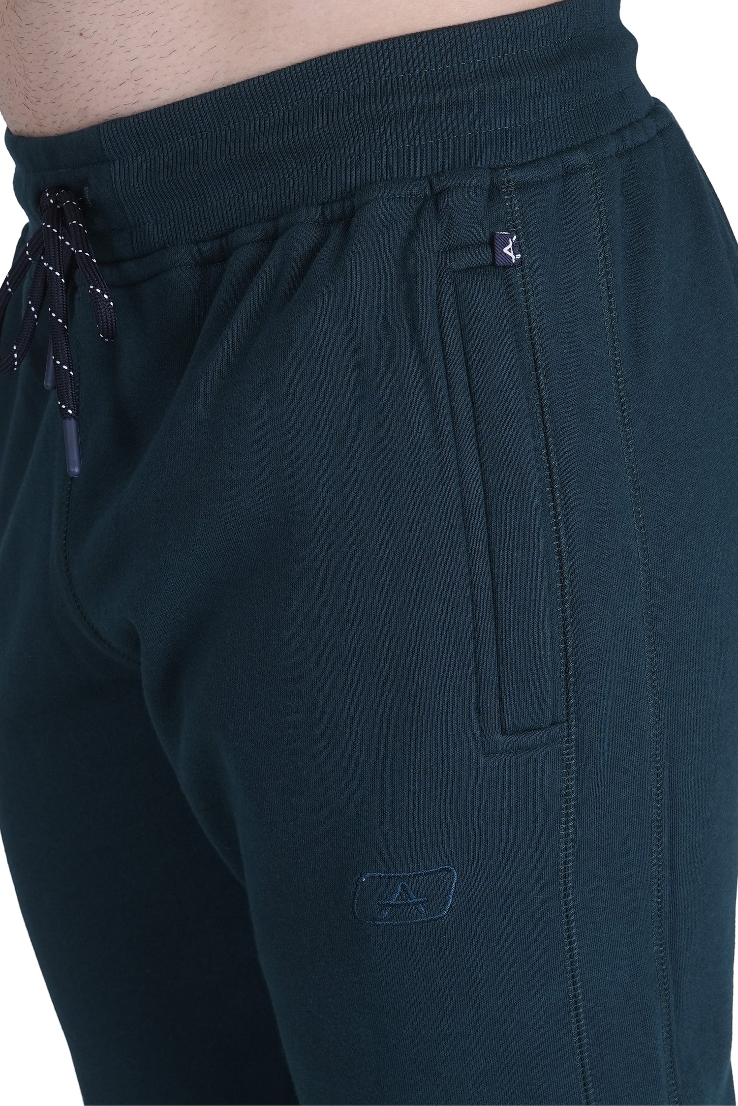 Slim Fit Solid Track Pants for Men & Unisex – Very Warm with Zip Pockets -911