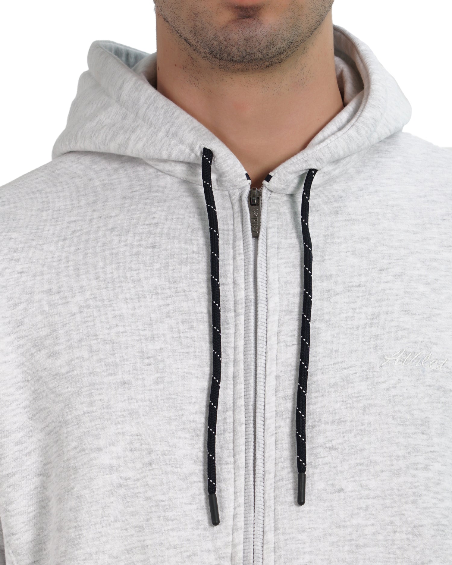 Full-Zip Three Thread Fleece Hoodie - 402311