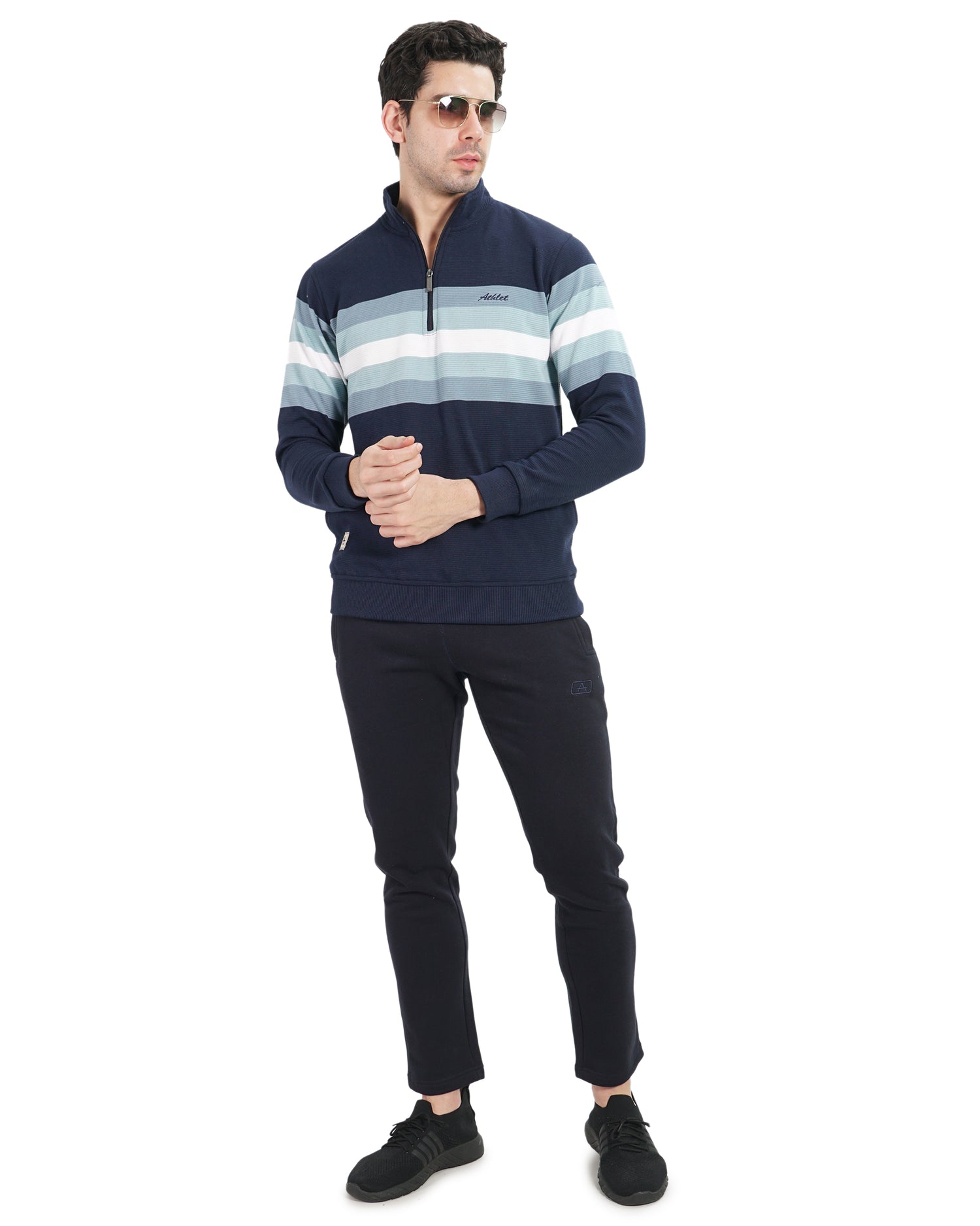 Slim Fit Solid Track Pants for Men & Unisex – Very Warm with Zip Pockets -911
