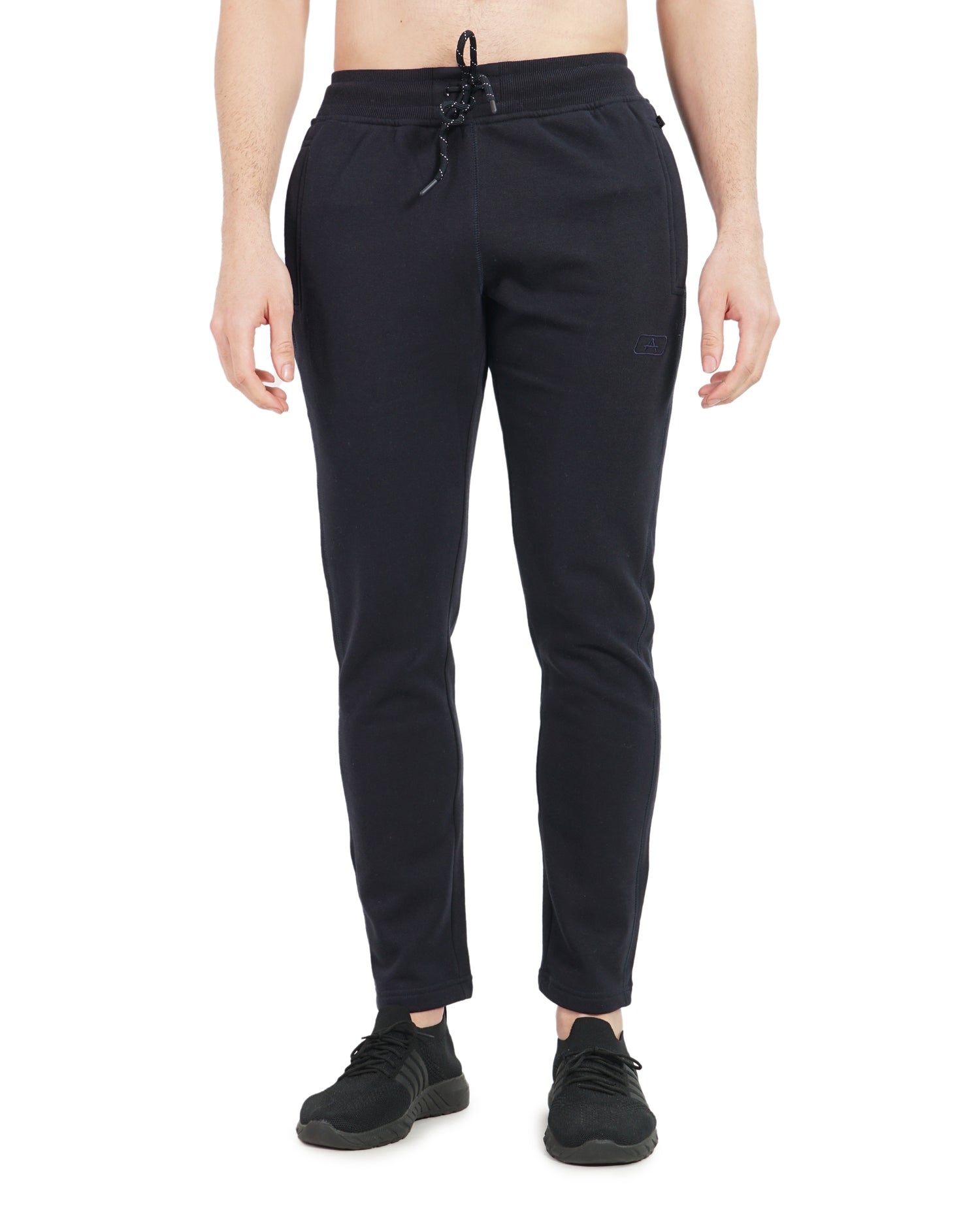 Slim Fit Solid Track Pants for Men & Unisex – Very Warm with Zip Pockets -911