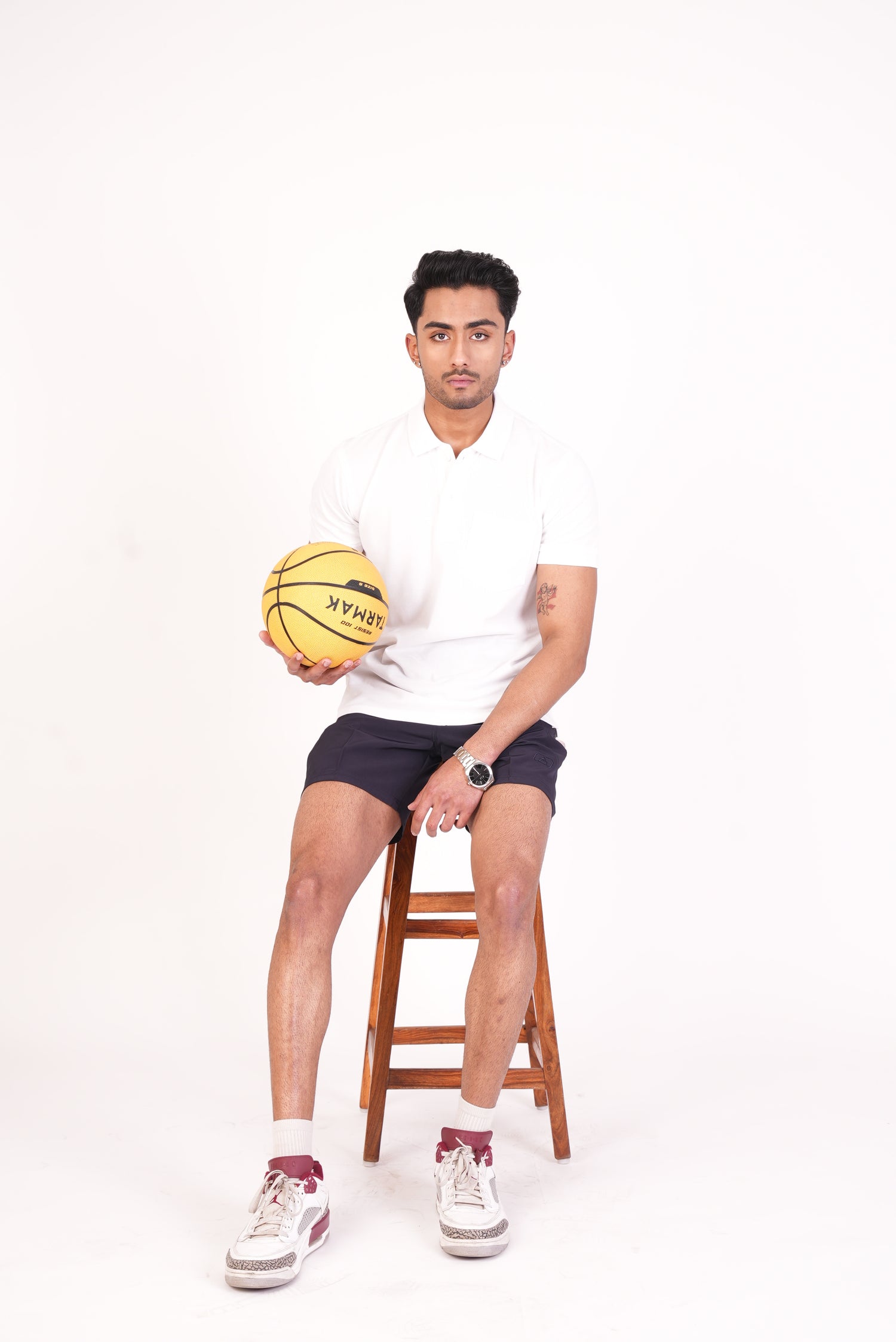 Casual Solid Matty Polo T-Shirt with Chest Pocket - 1004 HS