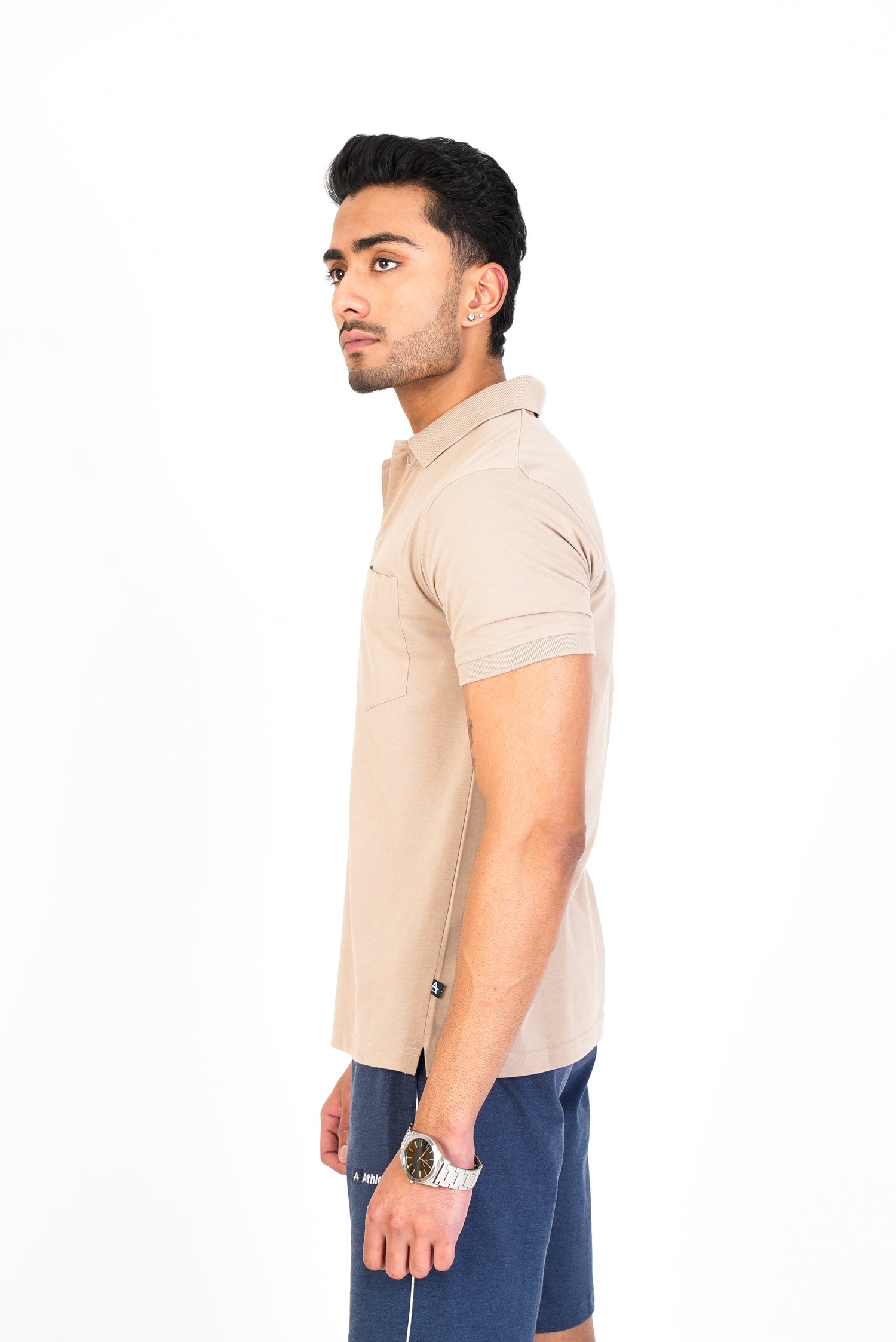Men's Casual Solid Cotton Polo T-Shirt - 1003 HS