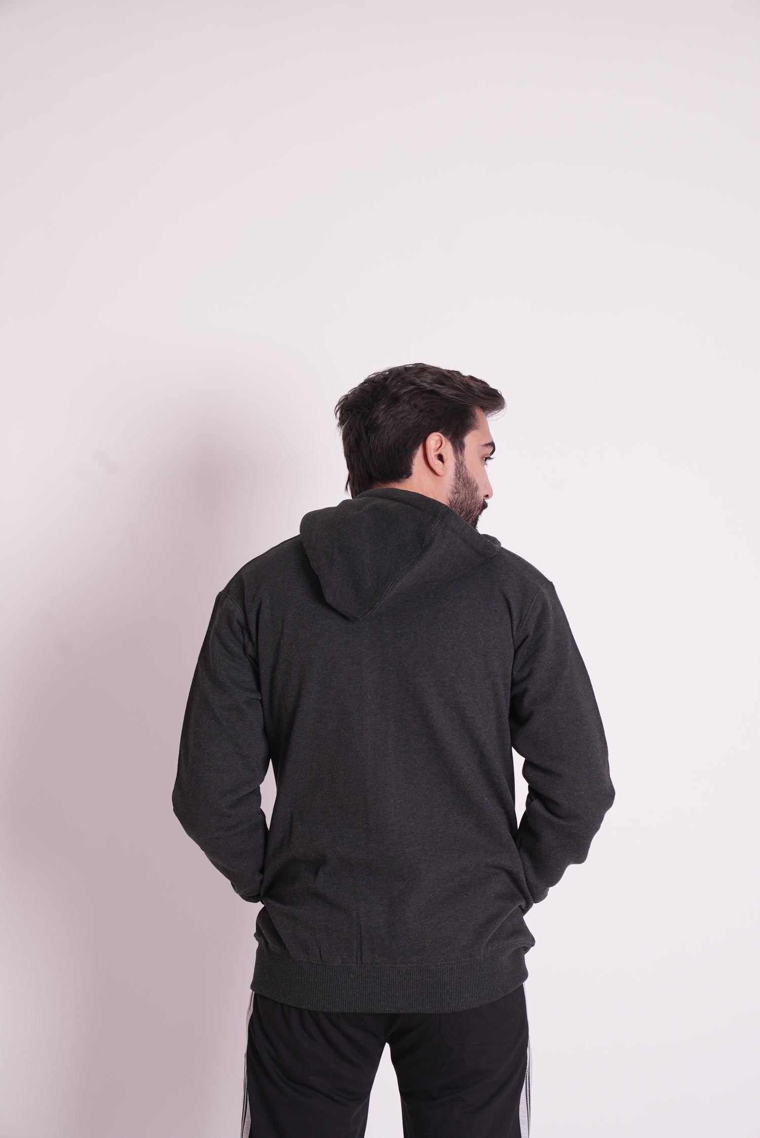 Full-Zip Three Thread Fleece Hoodie - 402311