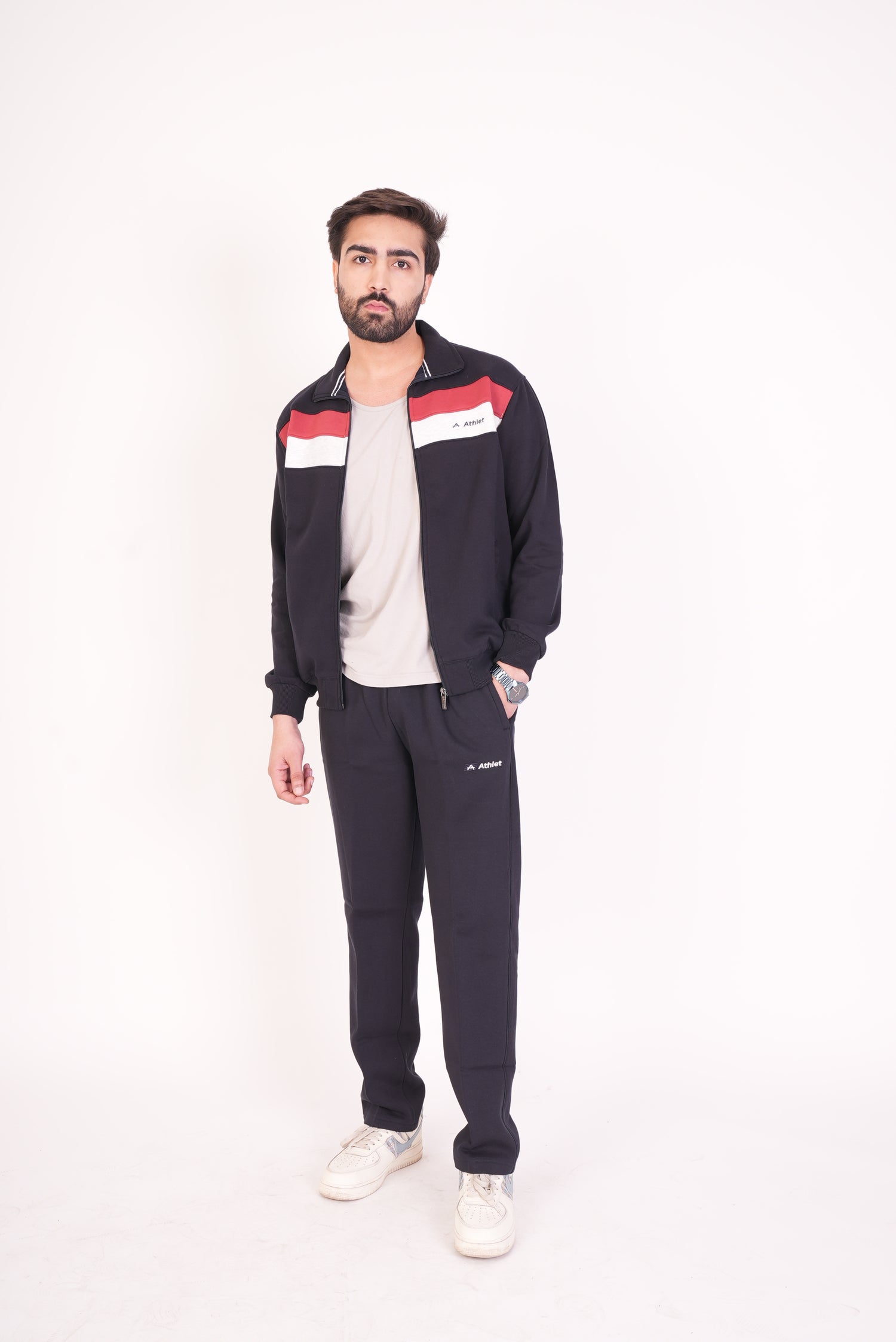 Three-Thread Fleece Winter Tracksuit -  702321
