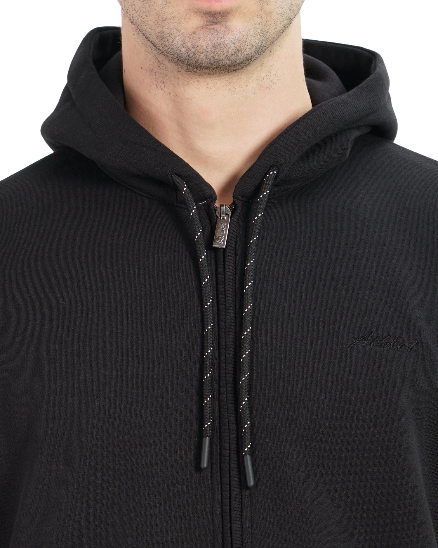 Full-Zip Three Thread Fleece Hoodie - 402311