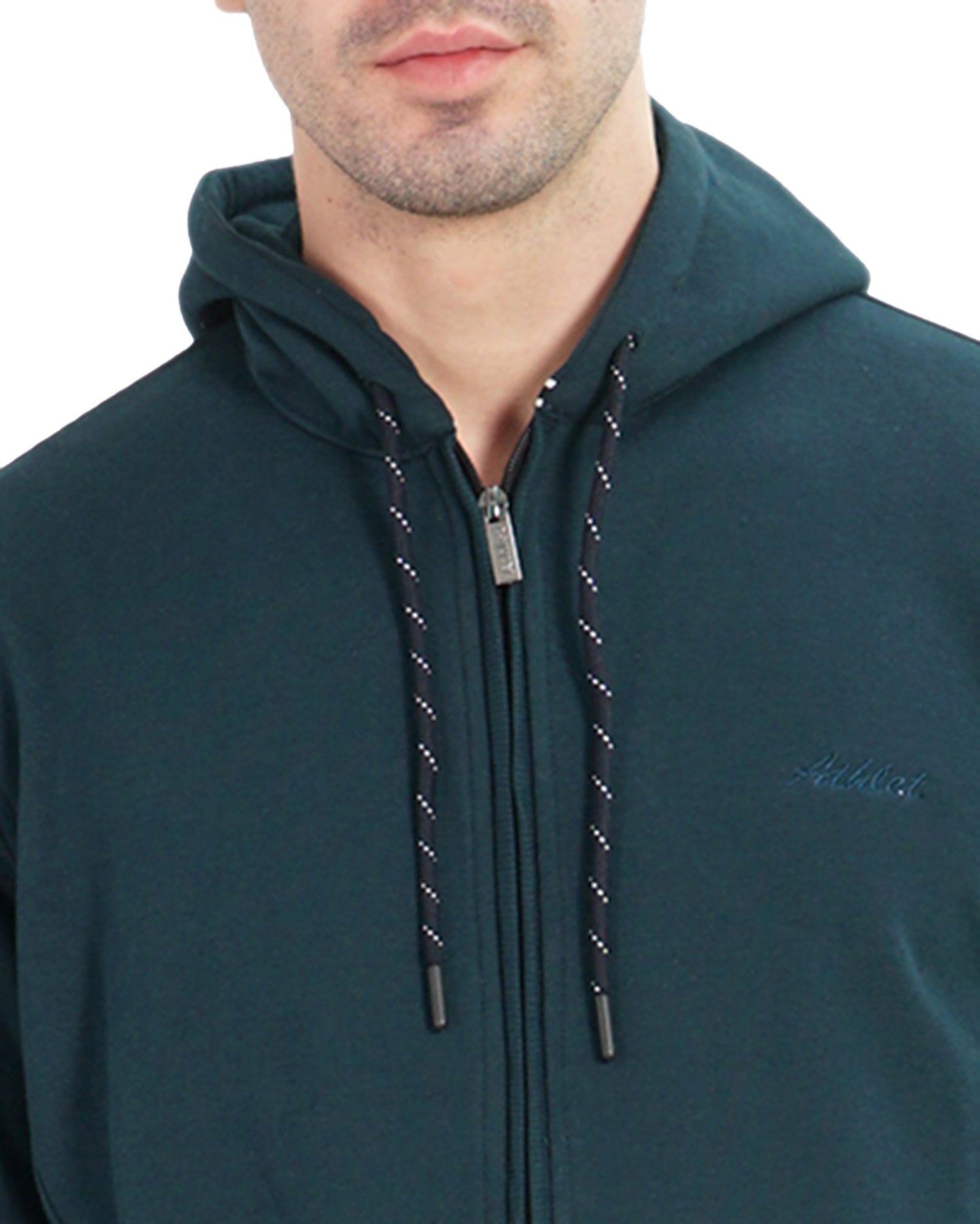 Full-Zip Three Thread Fleece Hoodie - 402311