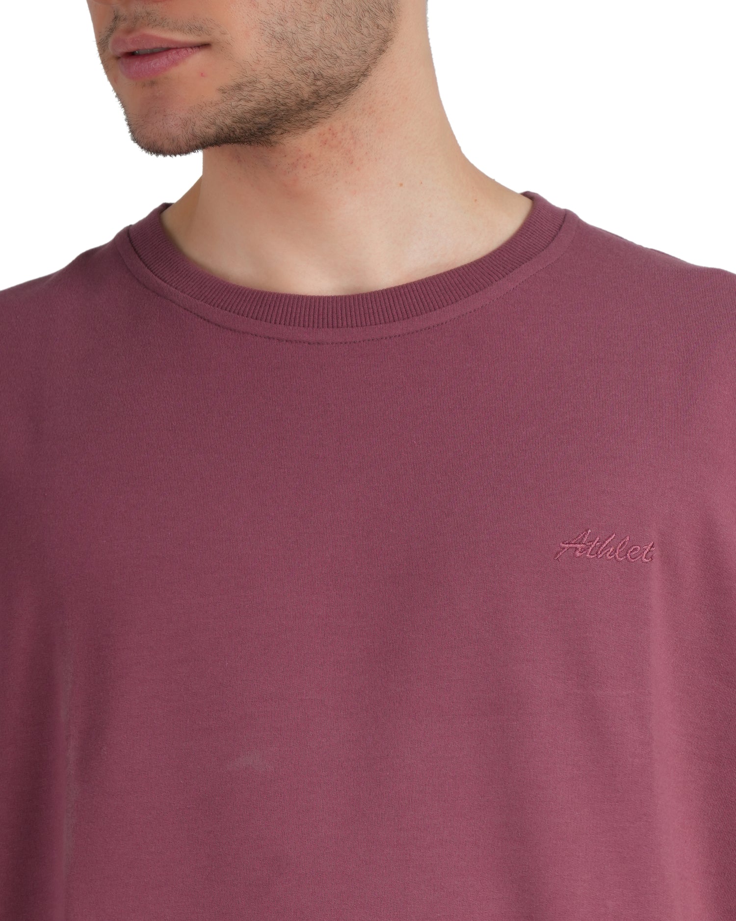 Cotton French Terry Round CrewTshirt - 388