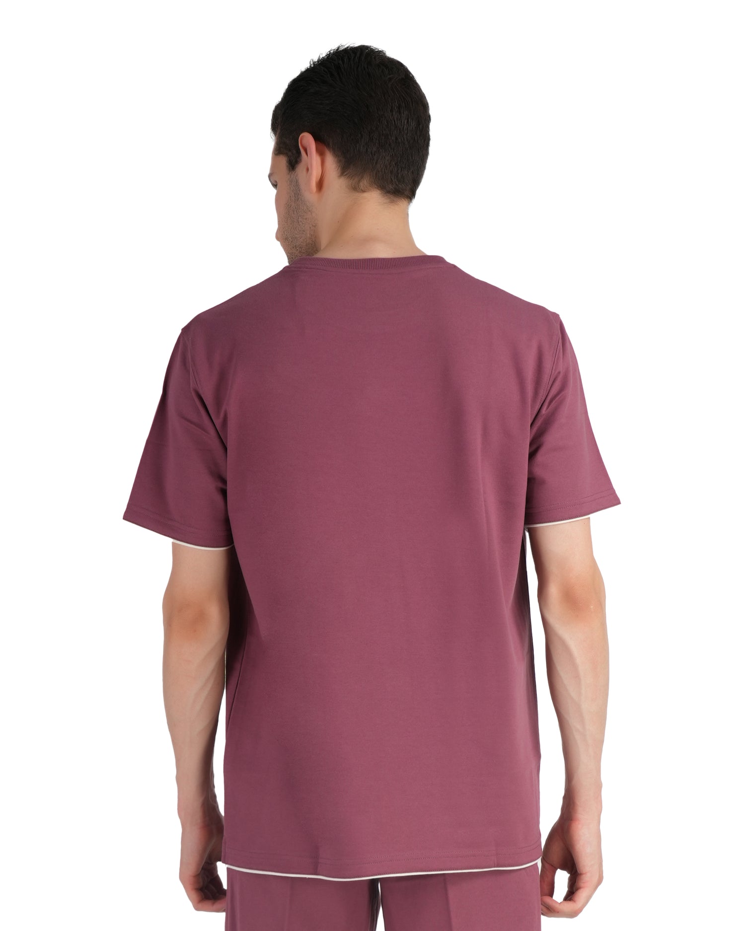 Cotton French Terry Round CrewTshirt - 388