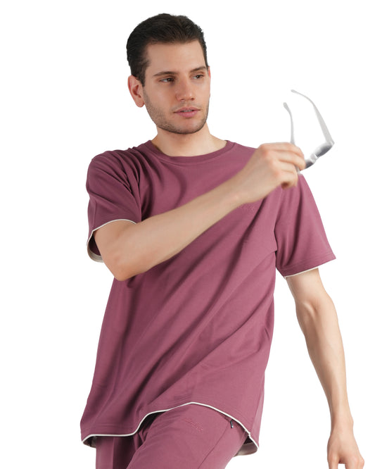 Cotton French Terry Round CrewTshirt - 388