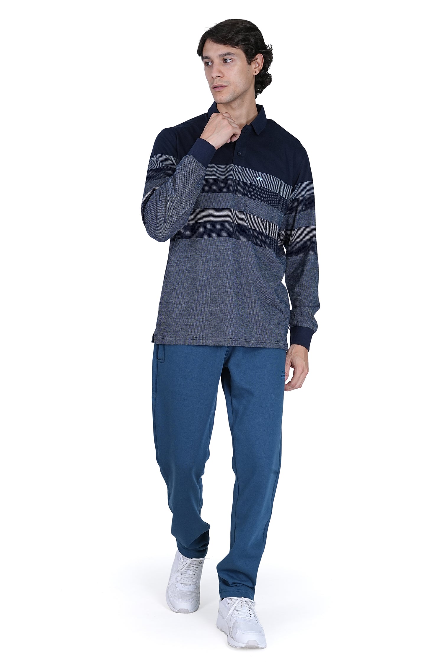Men’s Premium Slim-Fit Self-Pattern Track Pants 692