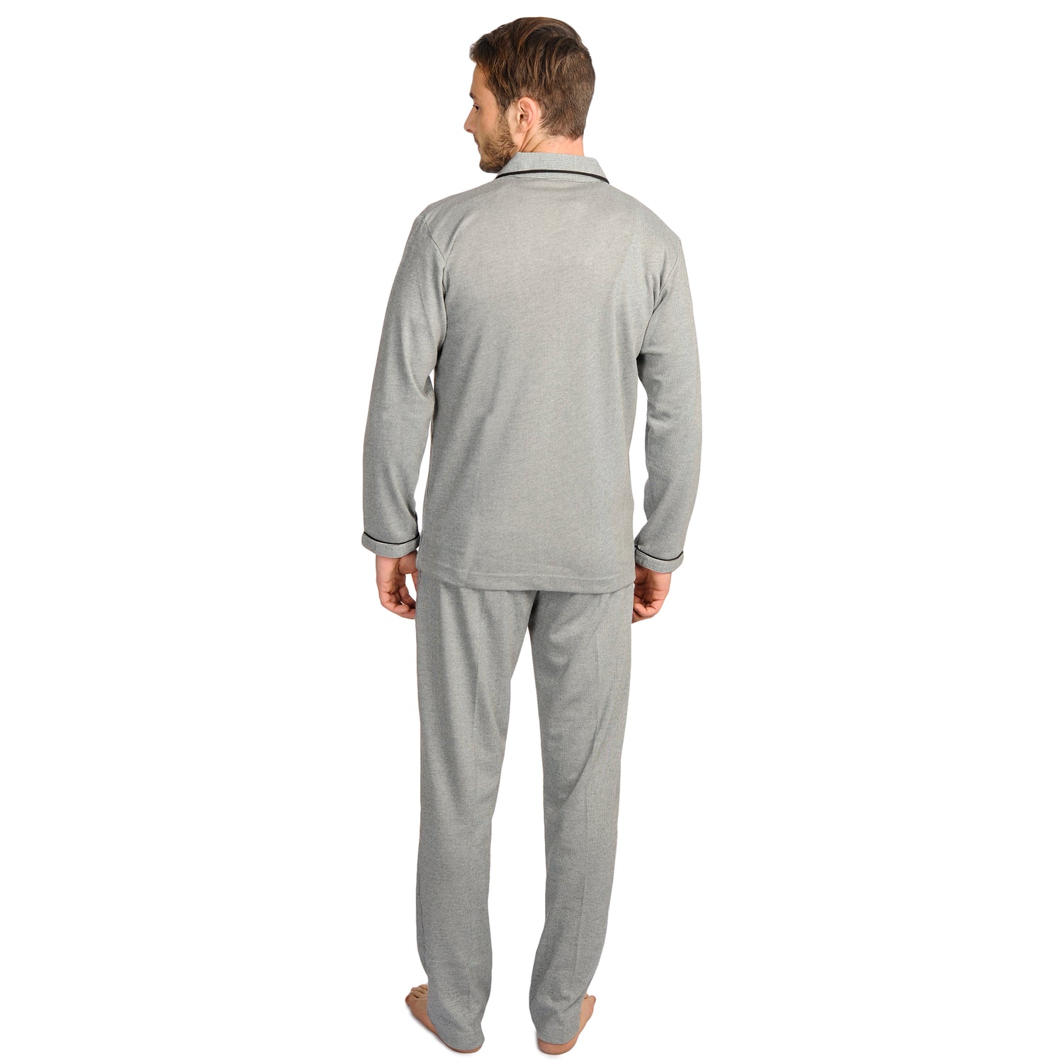 Front Button Pajama Set - Relaxed Fit NIghtsuit - 822 FS