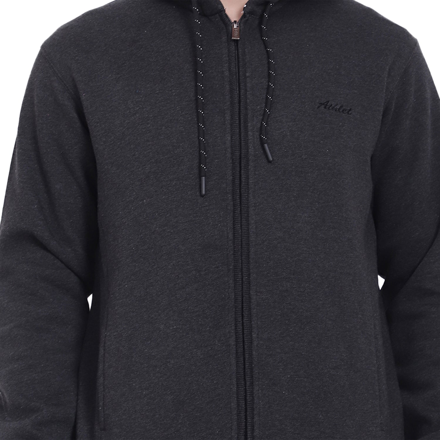 Full-Zip Three Thread Fleece Hoodie - 402311