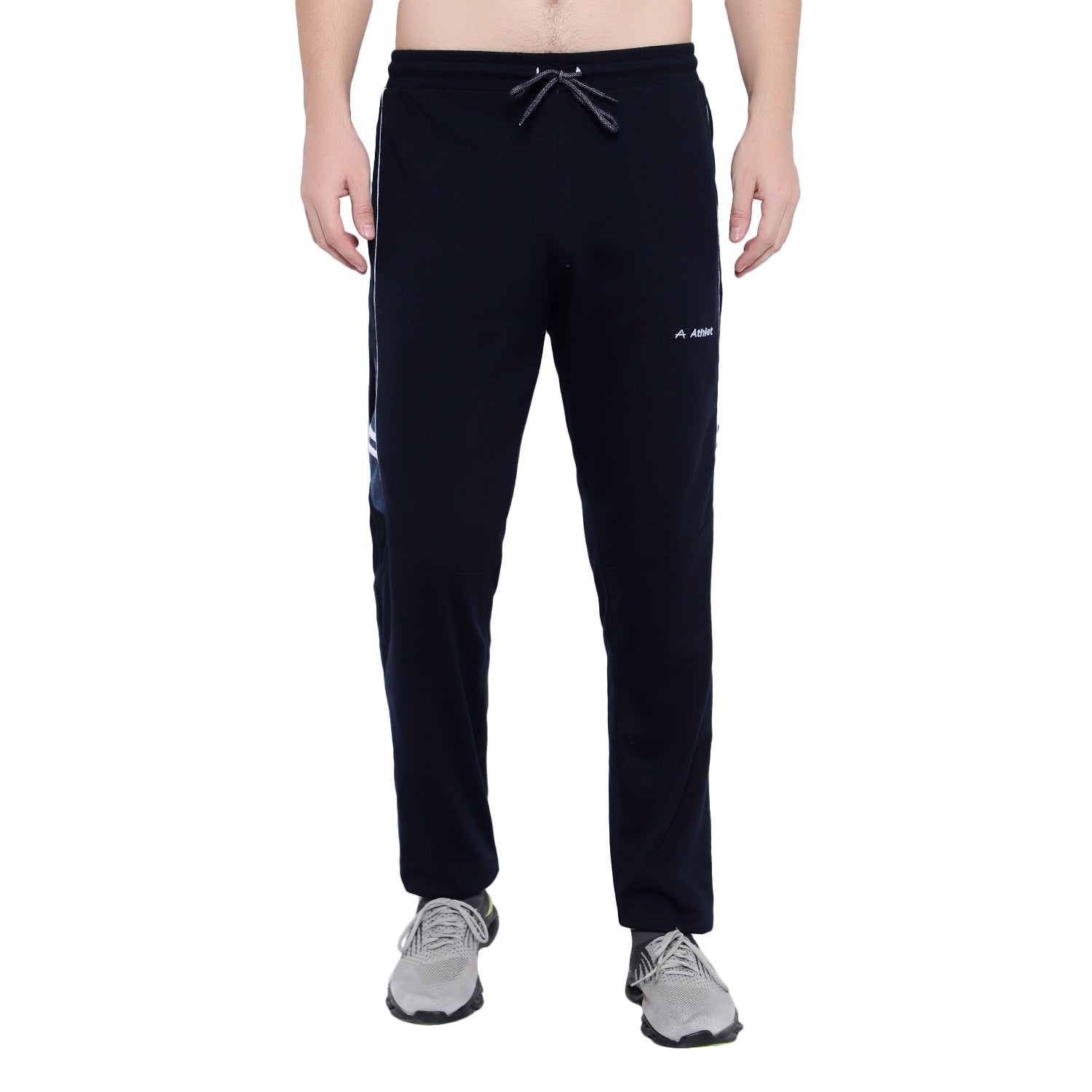 Men’s Cotton Track Pants – Regular Fit, Zipper Pockets, Minimal Design 608