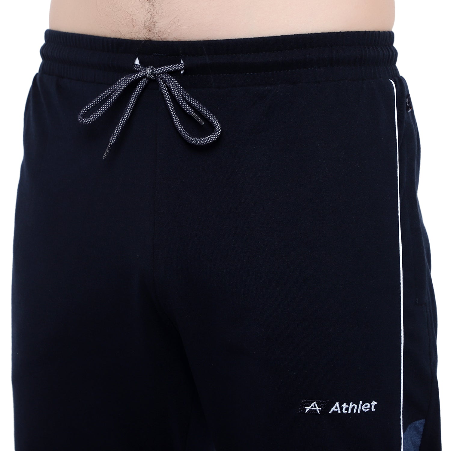 Men’s Cotton Track Pants – Regular Fit, Zipper Pockets, Minimal Design 608