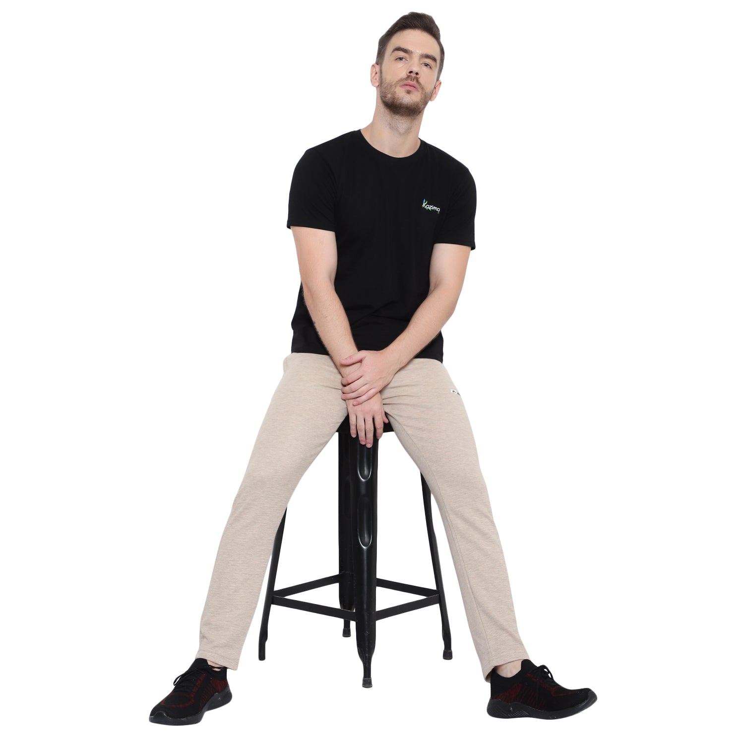 Slim Fit Self Pattern Trackpant -680