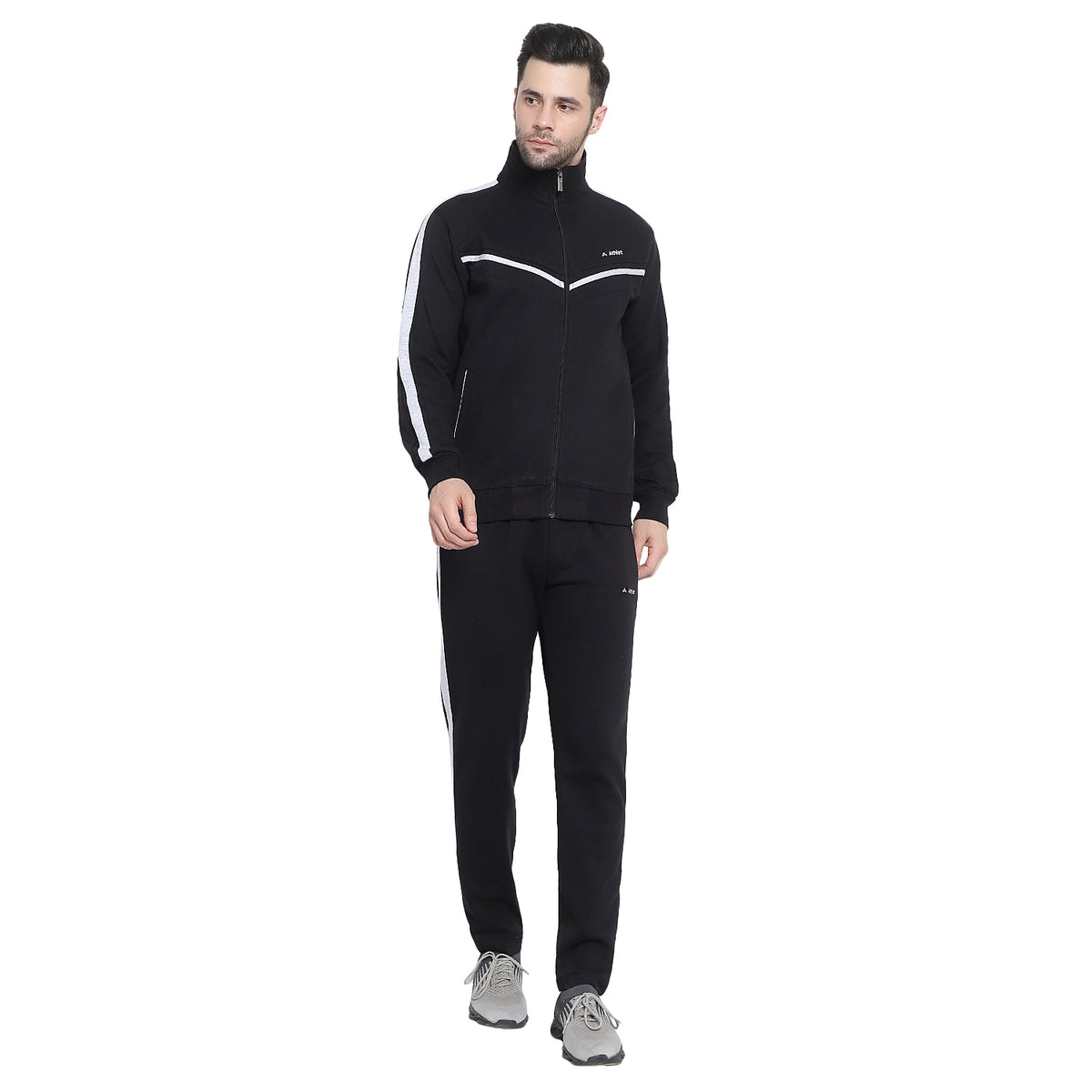 Men’s Cotton Blend Full-Zip Tracksuit Set - 8019