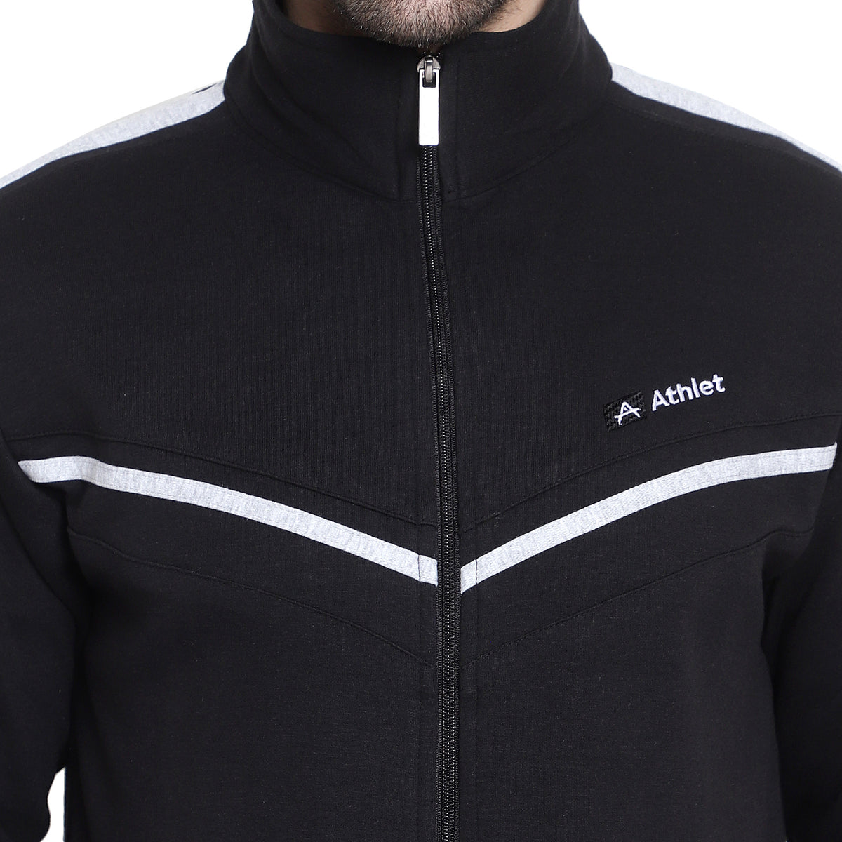 Men’s Cotton Blend Full-Zip Tracksuit Set - 8019