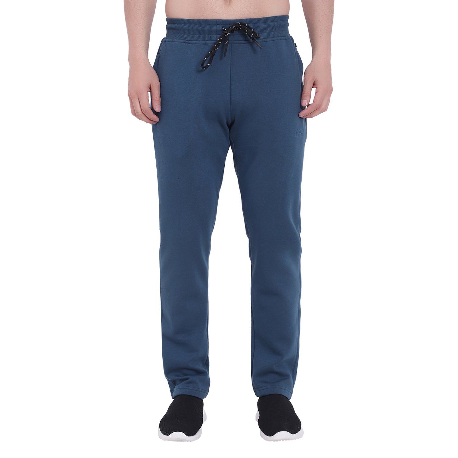 Slim Fit Solid Track Pants for Men & Unisex – Very Warm with Zip Pockets -911