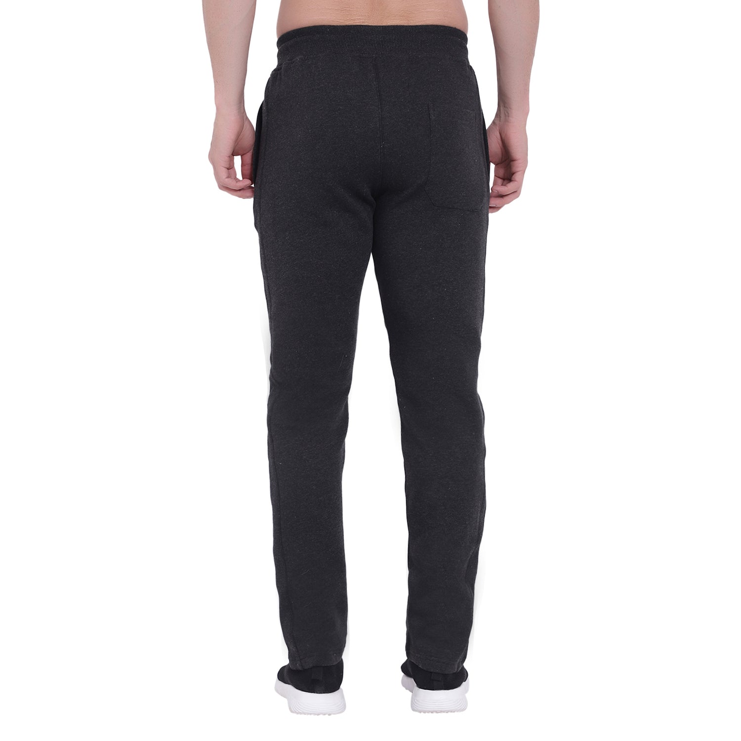 Slim Fit Solid Track Pants for Men & Unisex – Very Warm with Zip Pockets -911