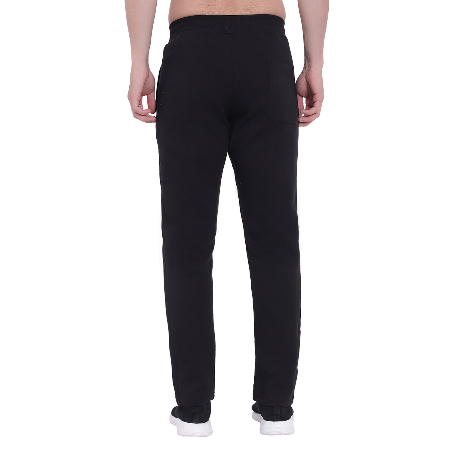 Slim Fit Solid Track Pants for Men & Unisex – Very Warm with Zip Pockets -911