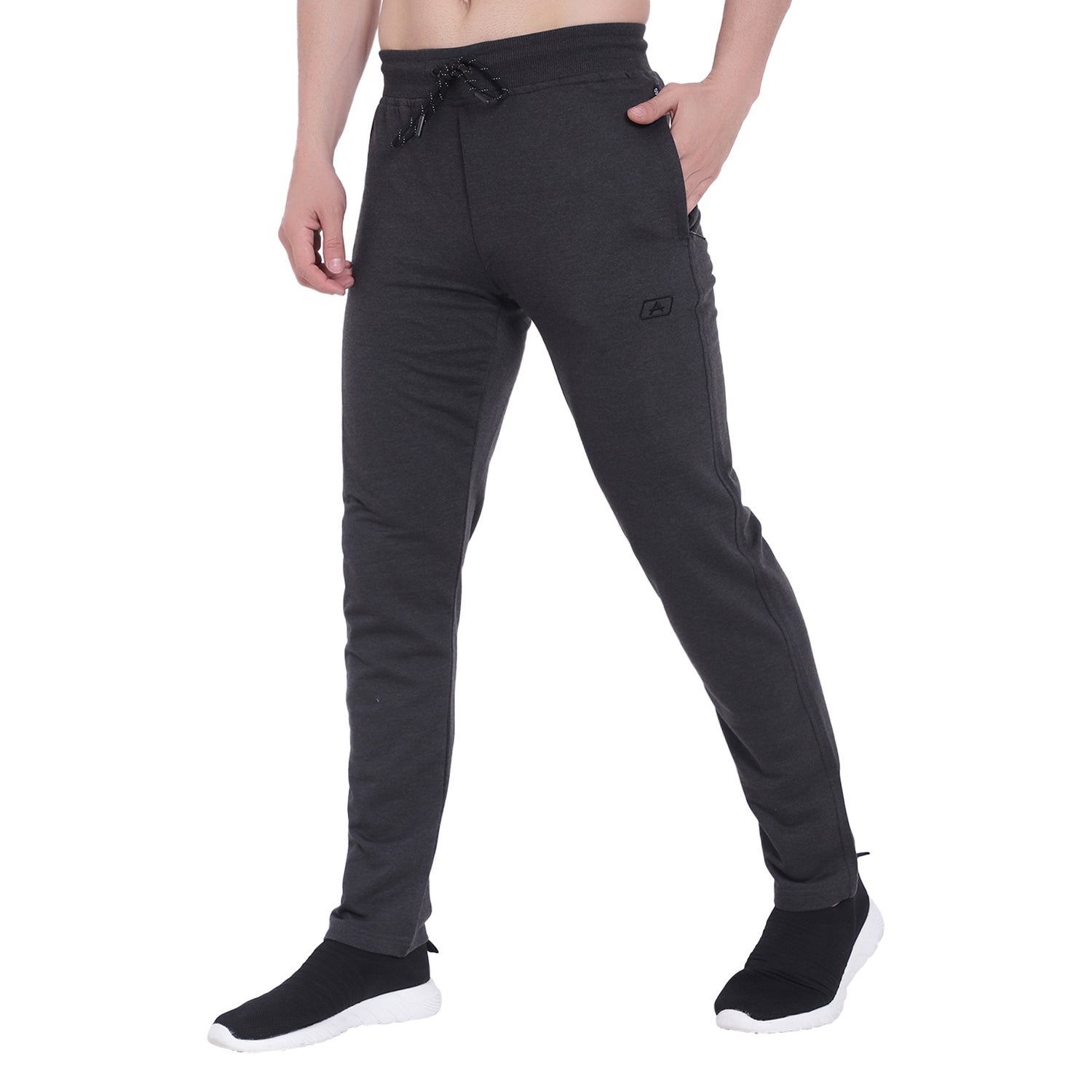 Men's Premium Cotton Terry Lounge Track Pants - 686