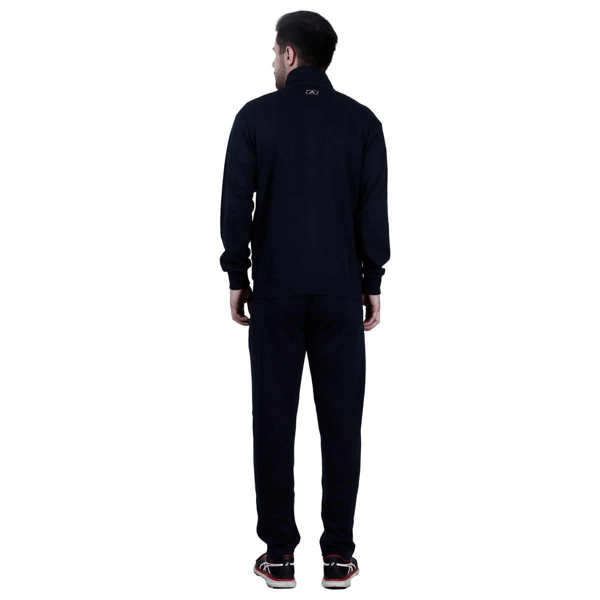 Shoulder Detail Zip-Up Tracksuit Set - 8011