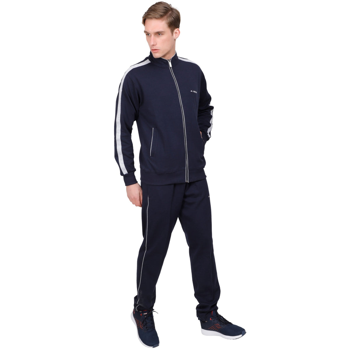 Men's Athletic Full-Zip Tracksuit Set - 8057