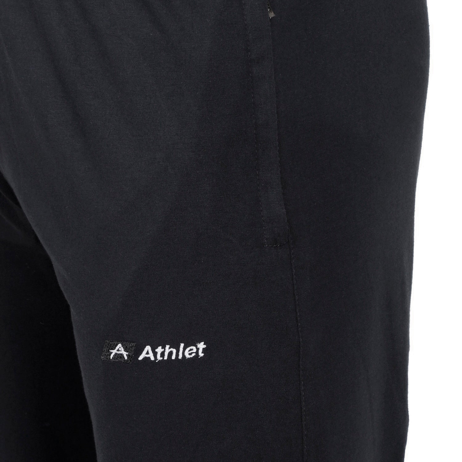 Cotton Track Pants with Front Zip & Back Pocket - 606