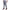 Cotton Track Pants with Front Zip & Back Pocket - 606