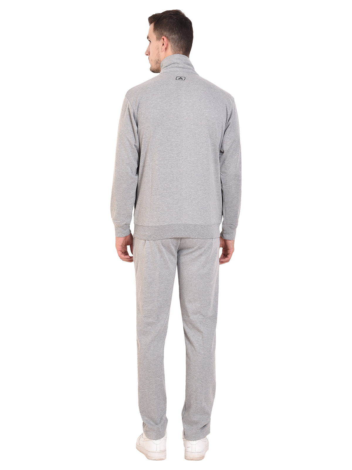 Shoulder Detail Zip-Up Tracksuit Set - 8011