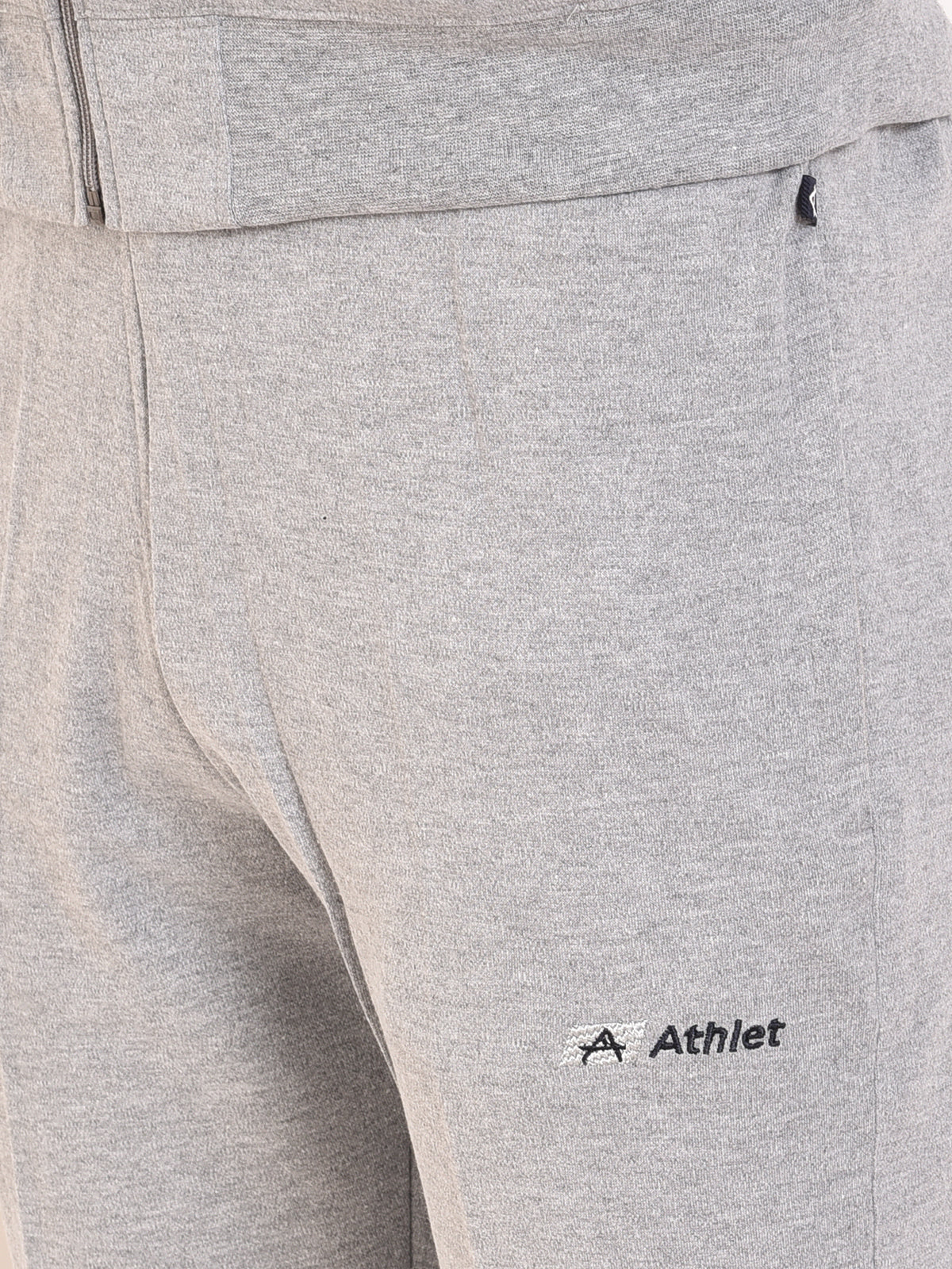 Shoulder Detail Zip-Up Tracksuit Set - 8011