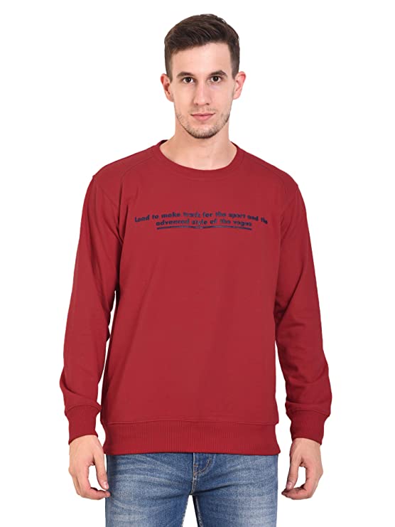 mens round neck sweatshirt