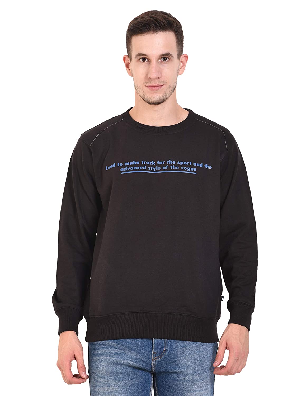 mens round neck sweatshirt