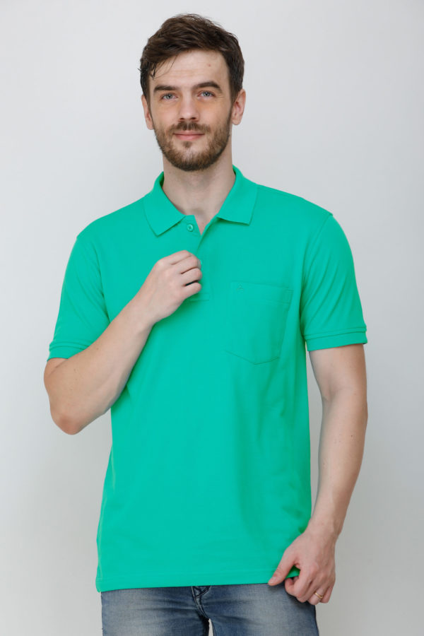 ATHLET Cotton Plain Matty Half Sleeve Casual Solid Regular fit Polo T ...